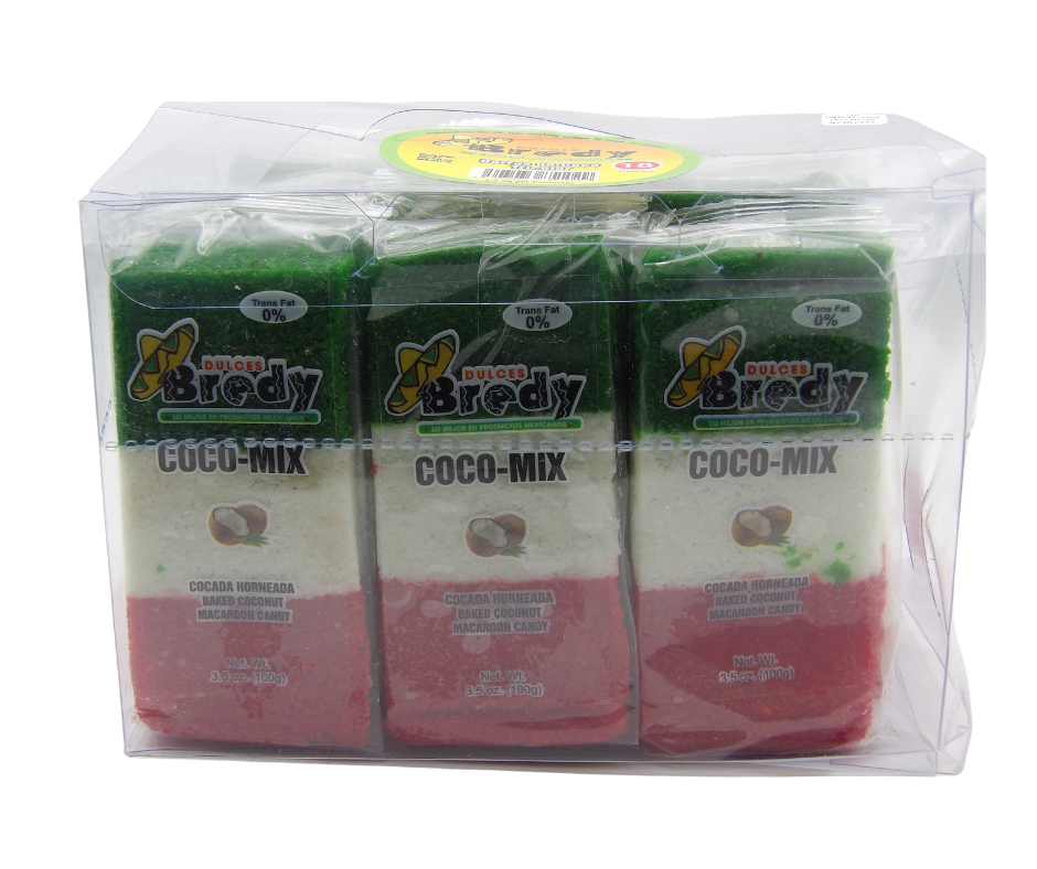 Bredy - Barra de Coco Tricolor 100gr 1 / 18ct