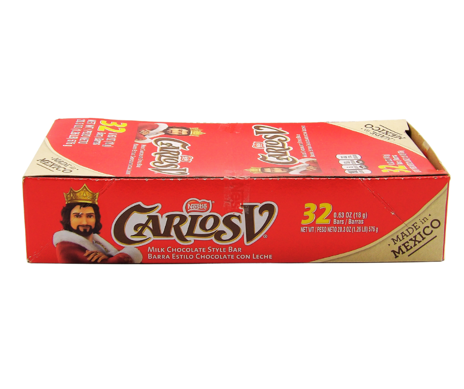 Carlos V - Chocolate Bar Display 32 unidades.