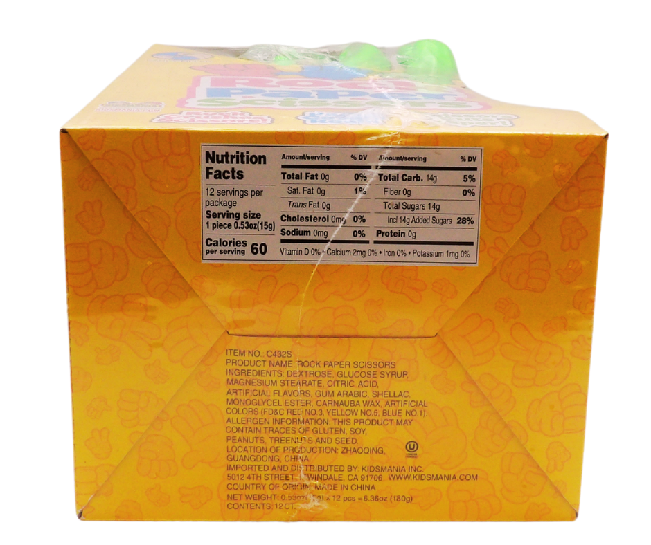 Kidsmania Rock Paper Scissors 1 / 12 ct