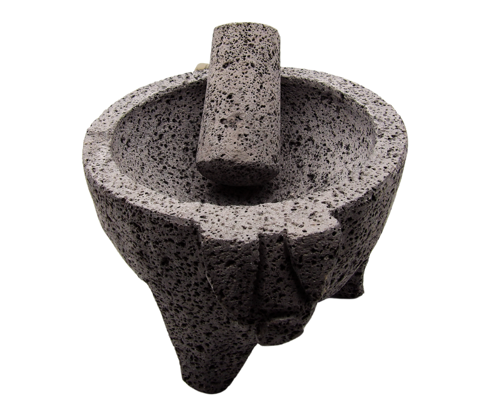 Molcajete de Piedra Negra # 8
