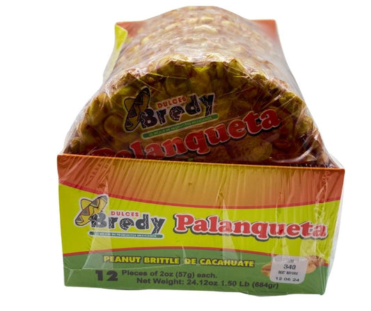 Bredy - Palanqueta Redonda Cacahuate Display 24.12oz  1 / 12ct