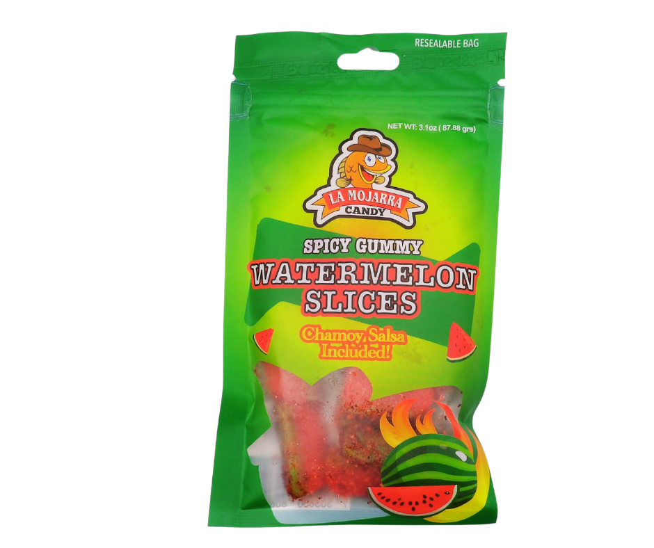 La Mojarra Spicy Gummy Watermelon Slices 3.1 oz