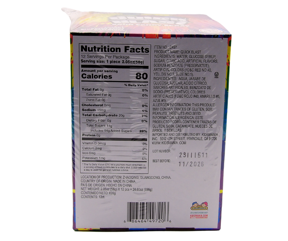 Kidsmania Quick Blast 1 / 12ct
