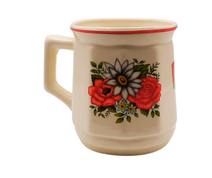 Taza Ceramica Flores