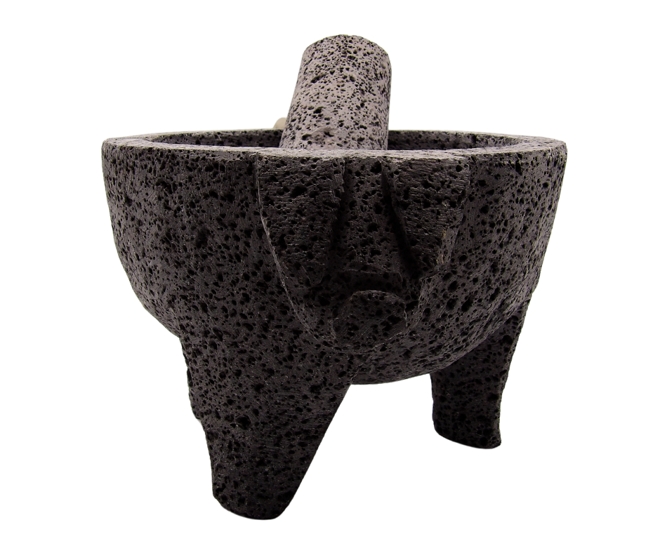Molcajete de Piedra Negra # 8