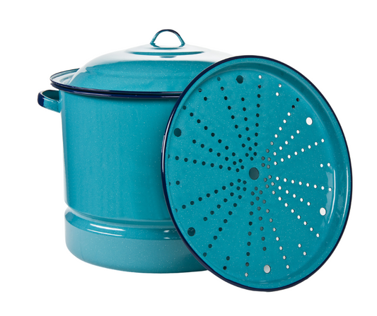 Cinsa- Vaporera 34QT con Tapa Azul Turquesa